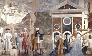 Legende van het Heilige Kruis door Piero della Francesca